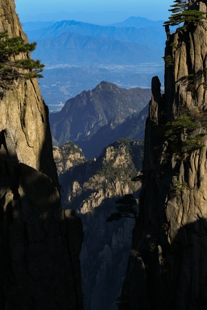 黄山-旅行-悬崖峭壁-山门洞开-黄山 图片素材