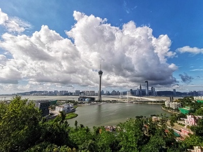 澳门-白云-旅行随拍-澳门塔-城市地标 图片素材