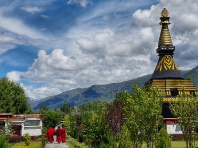 宗教-藏传佛教-山南-风景-桑耶寺 图片素材