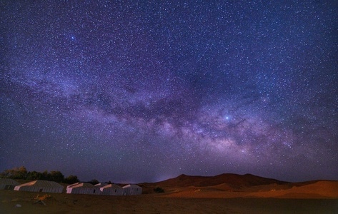 银河-沙漠-撒哈拉-星空-沙漠 图片素材