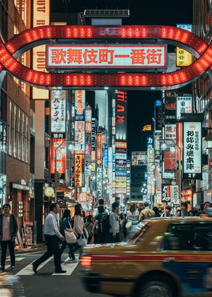 旅行-街头-日本-东京-夜景 图片素材