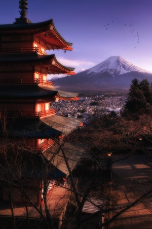 色彩-古建筑-旅行-日本-风光 图片素材