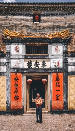 阳光-迷人的世界角落-梅州-泰安楼-泰安楼 图片素材