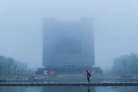 雾天-上海电力大学-上海电力大学-雾-薄雾 图片素材