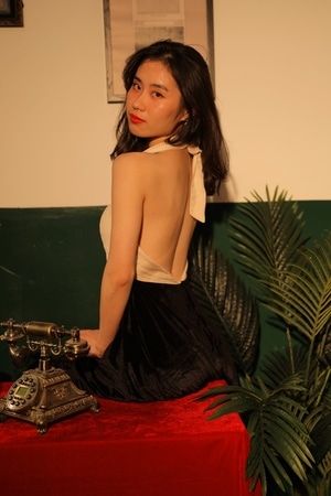 人像-少女-复古-港风-闺蜜 图片素材