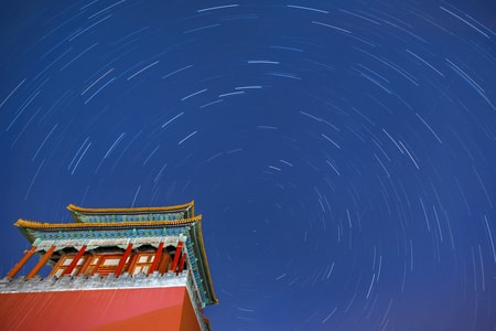 风光-星轨-午门-故宫-北京 图片素材