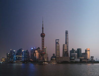 你好2020-上海-东方明珠-陆家嘴-延时 图片素材