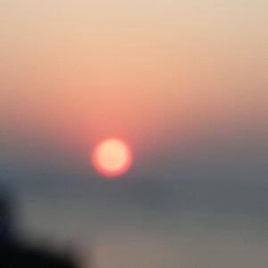 手绘-速涂-写字-夕阳-日落 图片素材