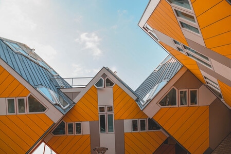 公寓-电影感-风光-对称-鹿特丹 图片素材