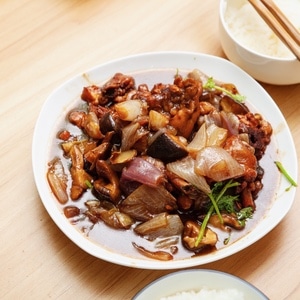 宅家美食-你好2020-食物-美食-茄子 图片素材
