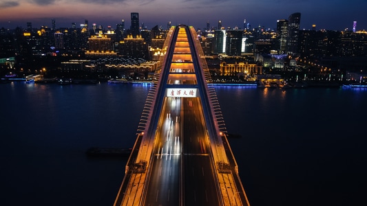 建筑-江面-轮船-大桥-黄浦江 图片素材