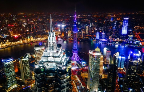 城市天际线-上海-建筑-城市-灯光 图片素材