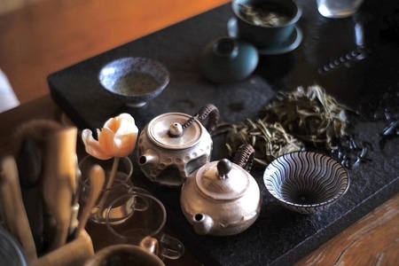 旅拍-春-茶具-茶艺-茶壶 图片素材