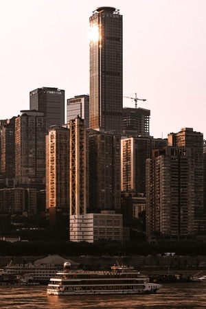 重庆-建筑群-高楼-南滨路-渝中半岛 图片素材