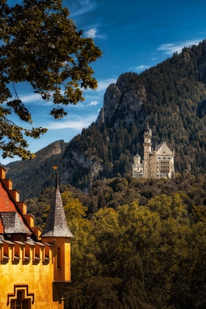 德国-欧洲-风景-高天鹅堡-城堡 图片素材