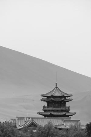 沙漠-黑白-世界-风光-旅行 图片素材