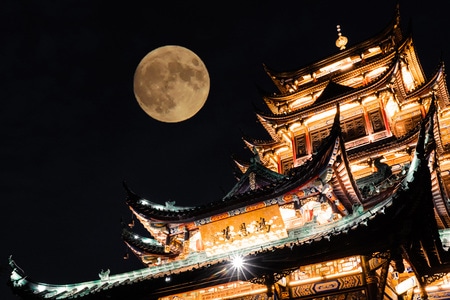 夜景-街拍-创意-重庆-雾都 图片素材