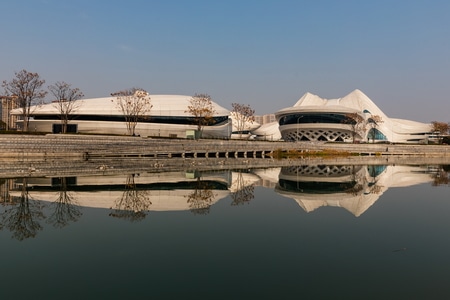 长沙-梅溪湖-文化艺术中心-建筑-建筑 图片素材