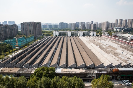 杭州-杭丝联-纺织-工人-纺织厂 图片素材