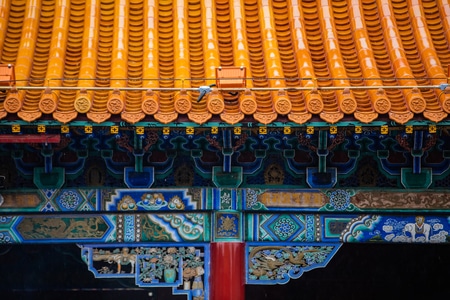 内蒙古-呼和浩特-大召寺-雨中-寺庙 图片素材
