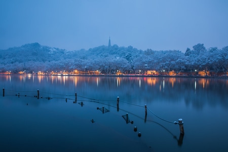 杭州-西湖-风光-下雪-雪景 图片素材