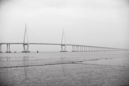 风光-旅行-杭州湾-跨海大桥-桥梁 图片素材