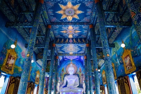 泰国清莱蓝庙-泰国-旅行-清莱-寺庙 图片素材