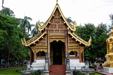 泰国-清迈-寺庙-佛教-建筑 图片素材