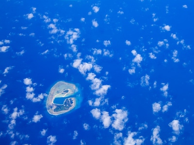 蓝-西沙群岛-琛航岛-南海-海南省 图片素材