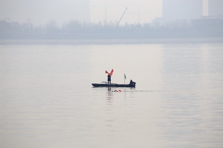杭州-钱塘江-横渡-游泳-运动 图片素材
