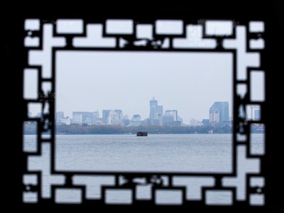 杭州-西湖-三潭印月-湖-湖面 图片素材