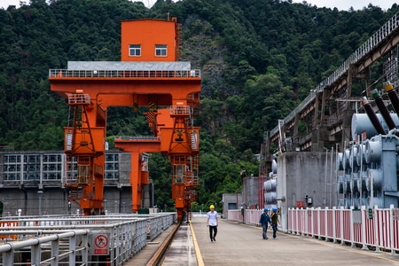 浙江-建德-新安江-水电站-大坝 图片素材
