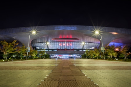 杭州-火车东站-夜色-建筑-火车站 图片素材