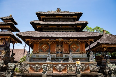 印尼-巴厘岛-乌布皇宫-建筑-旅行 图片素材