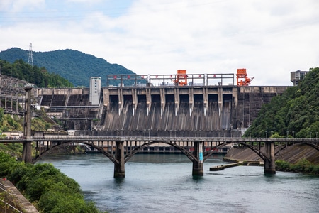 浙江-建德-新安江-水电站-大坝 图片素材