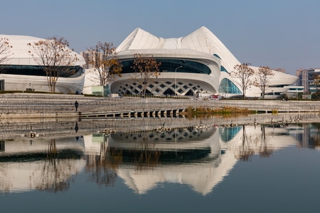 长沙-梅溪湖-文化艺术中心-建筑-梅溪湖文化艺术中心 图片素材