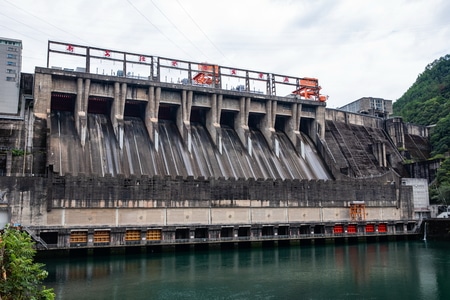 浙江-建德-新安江-水电站-大坝 图片素材
