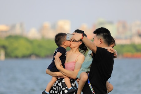 街头摄影-杭州-西湖-白堤-断桥 图片素材