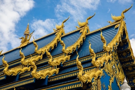 泰国清莱蓝庙-泰国-旅行-清莱-寺庙 图片素材