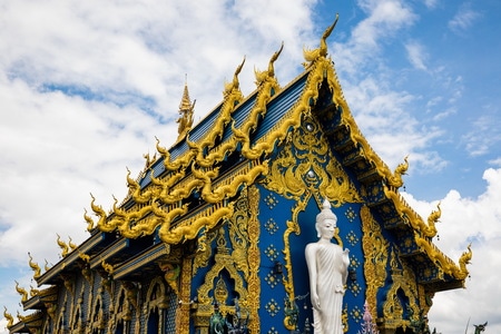 泰国清莱蓝庙-泰国-旅行-清莱-寺庙 图片素材