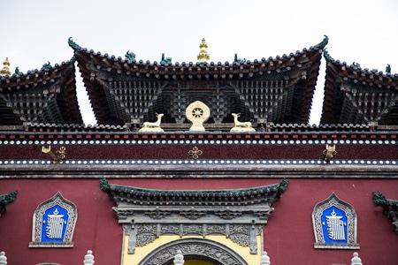青海-西宁-塔尔寺-寺庙-藏传佛教 图片素材