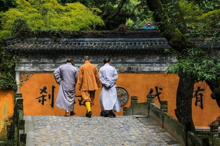 浙江-天台-国清寺-寺庙-古建筑 图片素材