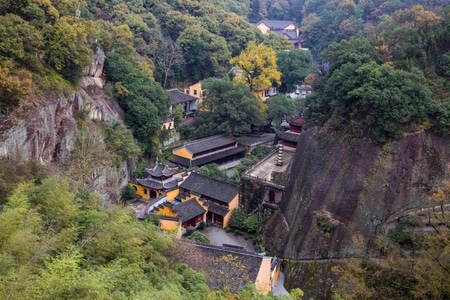 风光-旅行-浙江新昌-大佛寺-秋意 图片素材
