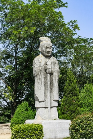 陕西-西安-乾陵-神道石像生-神道石像生 图片素材