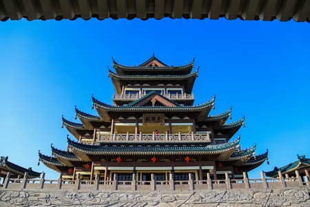 风光-旅行-浙江-温岭-东辉阁 图片素材