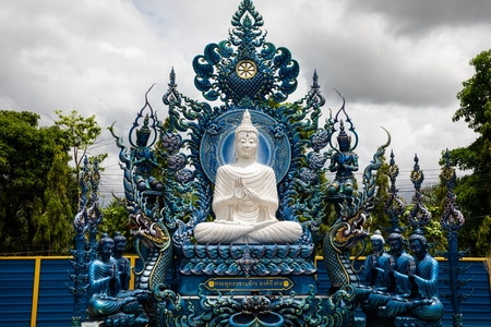泰国清莱蓝庙-泰国-旅行-清莱-寺庙 图片素材