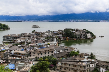 云南-大理-洱海-古城-湖边 图片素材