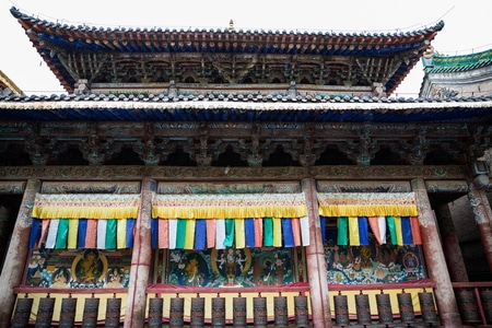 青海-西宁-塔尔寺-寺庙-藏传佛教 图片素材