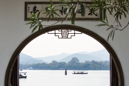 杭州-西湖-三潭印月-园林-西湖 图片素材