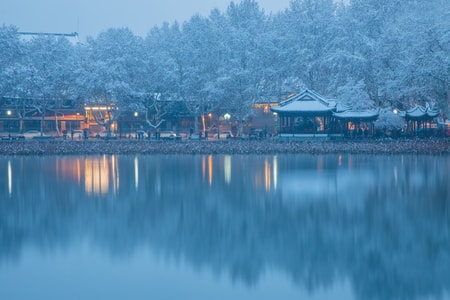 杭州-西湖-风光-下雪-雪景 图片素材